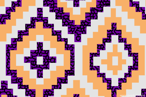 几何拼接马赛克图案印花花型纺织面料金昌花型