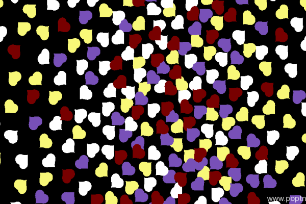 多彩心形纺织面料印花矢量图金昌格式分色稿