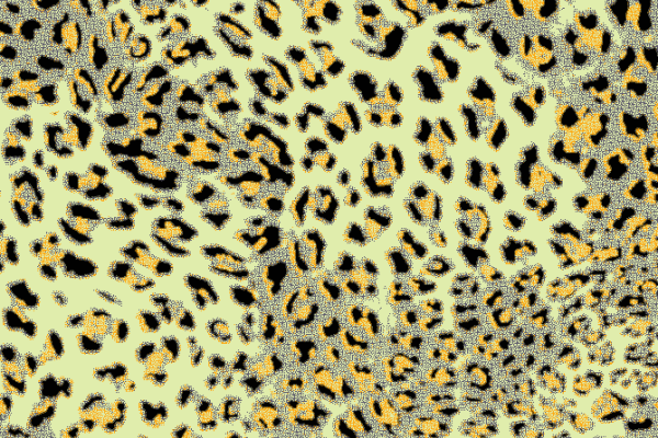 几何拼接豹纹印花花型矢量图