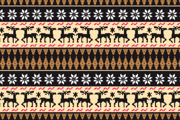 几何印花拼接麋鹿矢量图纺织面料水印数码印花金昌花型