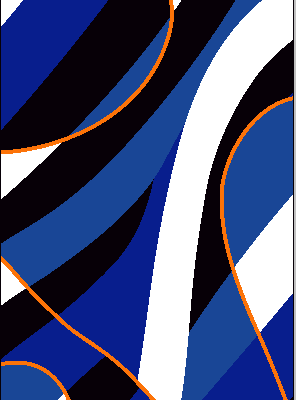 黑白蓝几何线条拼接矢量图纺织面料水印数码印花金昌花型