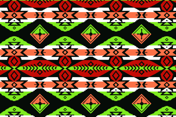 多彩几何花纹拼接矢量图纺织面料水印数码印花金昌花型