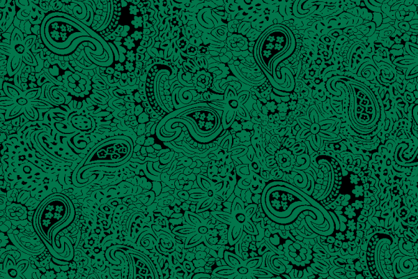 绿色几何腰果花纹印花矢量图纺织面料水印数码印花金昌花型