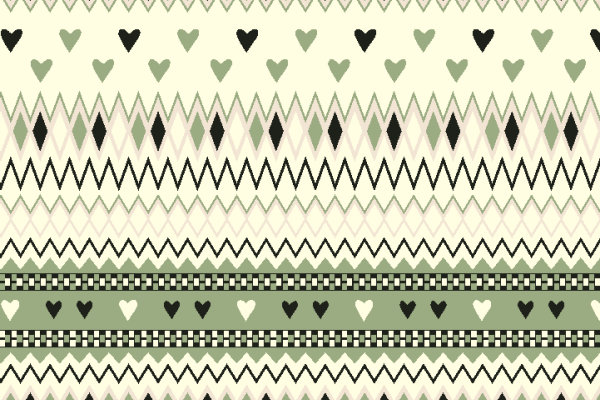 几何印花心形图案矢量图纺织面料水印数码印花金昌花型