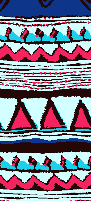 几何卡通印花花型三角形花纹纺织面料水印数码印花金昌花型