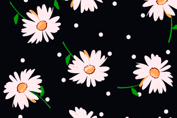 菊花圆点拼接矢量图纺织面料水印数码印花金昌花型