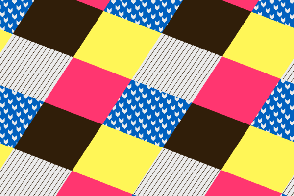 多彩几何正方形拼接矢量图马赛克花型纺织面料水印数码印花金昌花型