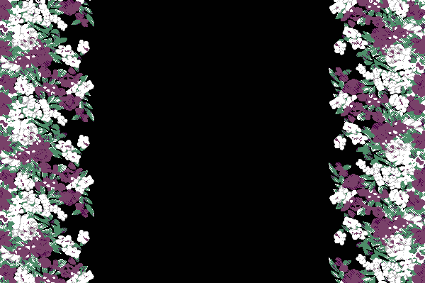 植物花卉拼接回位花型纺织面料水印数码印花金昌矢量图