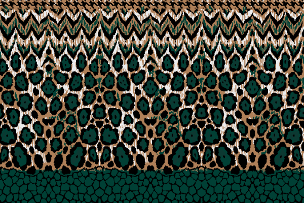 几何千鸟格豹纹矢量图纺织面料水印数码印花金昌花型