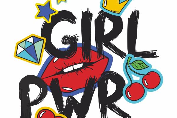 皇冠心形字母唇印矢量图服装裁片烫图印花矢量图