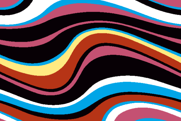 多彩几何波浪纹花型矢量图纺织面料印花花型金昌矢量图