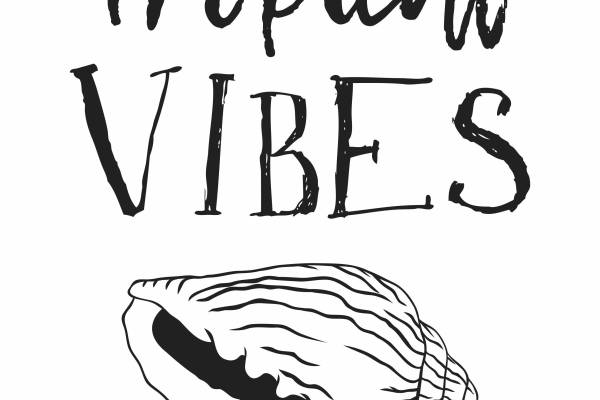 字母海螺矢量图裁片烫图印花花型