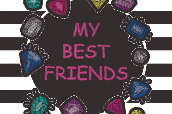 黑白条子钻石心形矢量图服装T恤裁片烫图矢量图