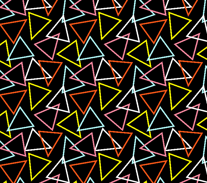 多彩几何三角形印花矢量图服装面料水印数码印花金昌花型