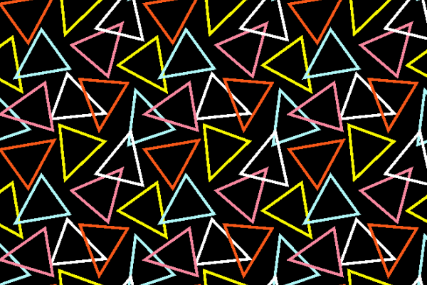 多彩几何三角形印花矢量图服装面料水印数码印花金昌花型