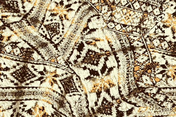 咖啡色几何图案拼接矢量图服装面料水印数码印花金昌花型