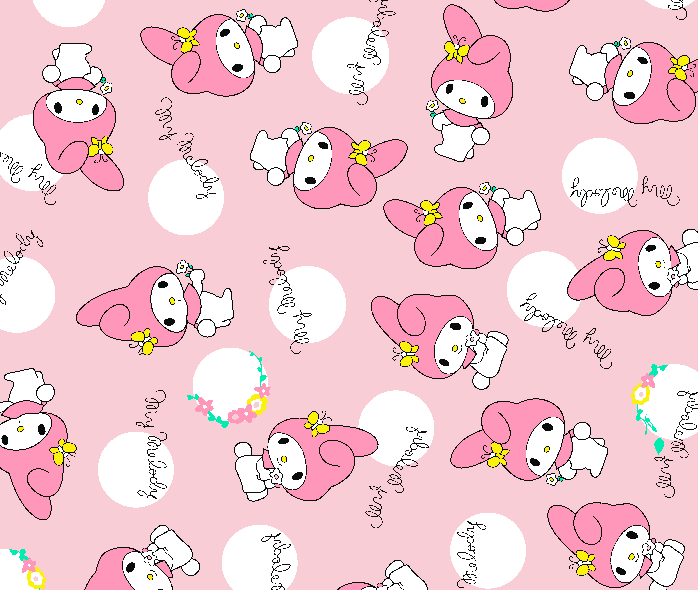 粉色卡通兔子图案矢量图服装面料水印数码印花金昌花型