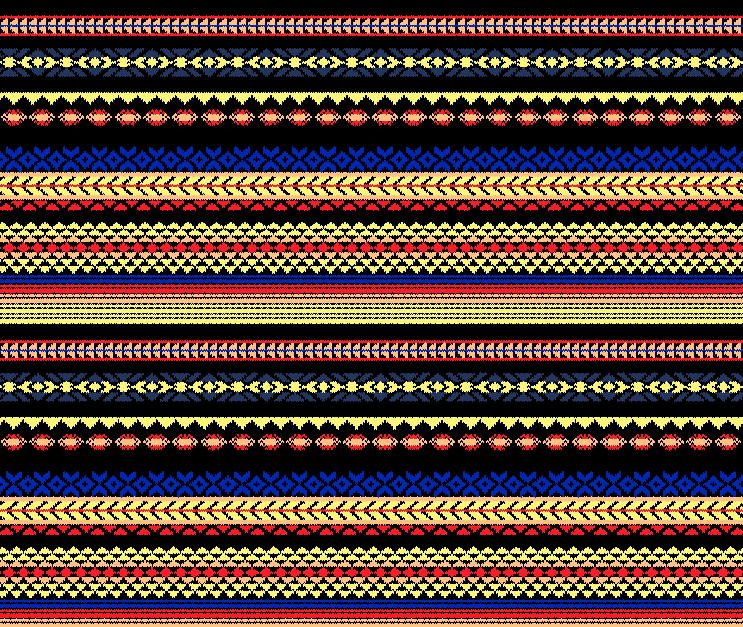 多彩几何条纹拼接矢量图服装面料水印数码印花金昌花型