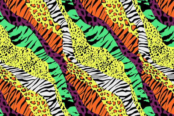 多彩几何豹纹印花矢量图服装面料水印数码印花金昌花型