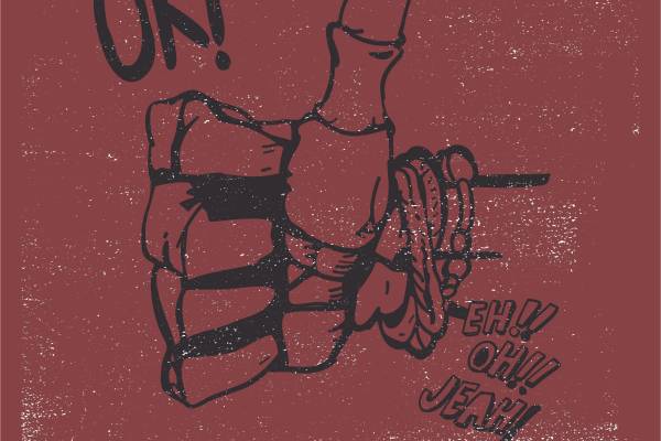 大拇指英文字母矢量图服装烫图裁片印花花型