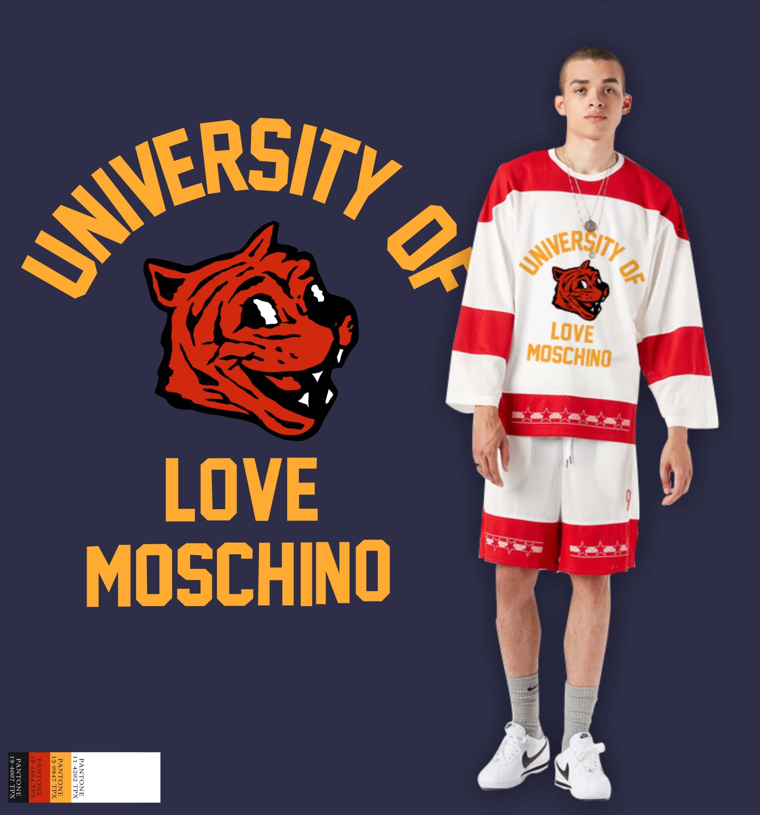 豹子字母印花矢量图服装裁片烫图印花花型