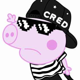 小猪佩奇字母flying矢量图服装裁片烫图印花花型