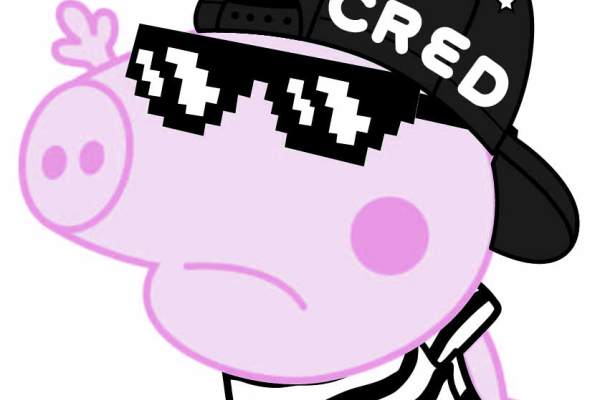 小猪佩奇字母flying矢量图服装裁片烫图印花花型