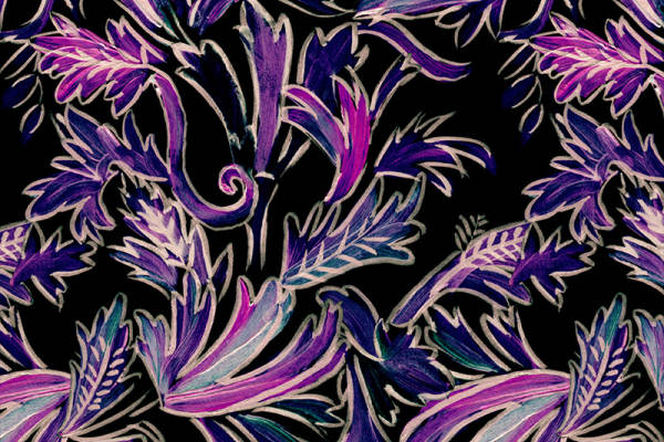 紫色几何花型矢量图服装面料印花花型图案