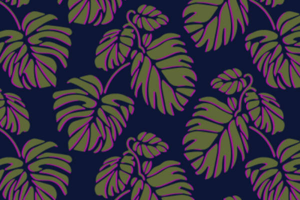 几何植物花卉矢量图服装面料数码印花花型