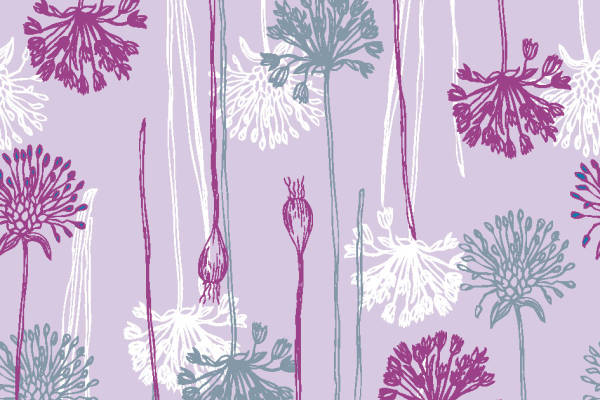 几何植物花纹矢量图服装面料数码印花花型