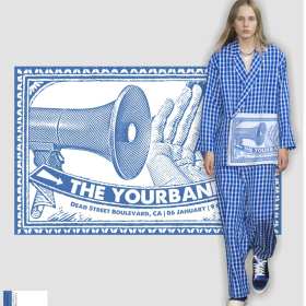 邮集喇叭字母矢量图服装裁片烫图印花花型