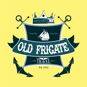 皇冠帆船几何字母数字矢量图服装裁片烫图印花花型