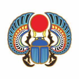 昆虫几何花纹圆形矢量图服装裁片烫图印花花型