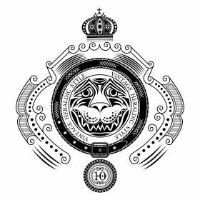 几何皇冠动物花纹矢量图服装裁片烫图印花花型