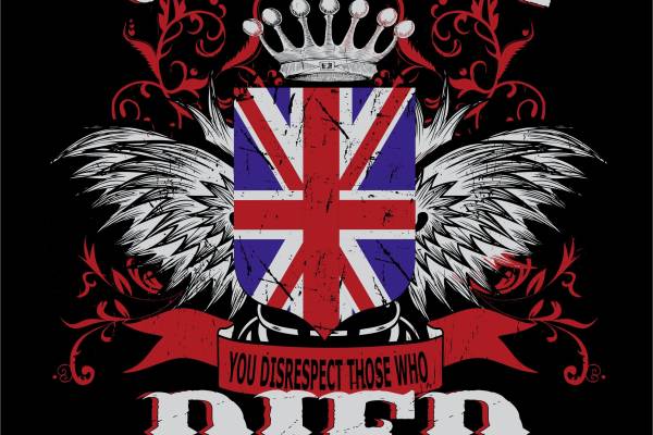 字母盾牌皇冠矢量图服装裁片烫图印花花型