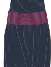 女士短袖套装设计矢量图