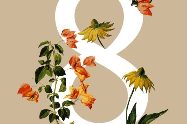 数字植物花卉向日葵矢量图服装裁片T恤烫图印花花型