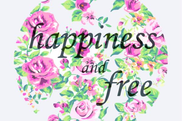 字母玫瑰矢量图服装T恤烫图印花花型