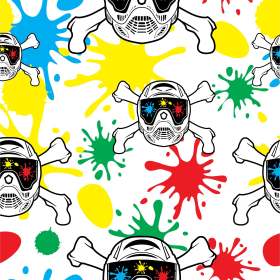 涂鸦骷髅头墨镜矢量图服装面料数码印花花型