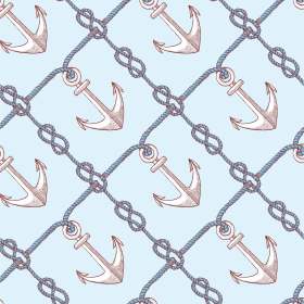 船锚绳子印花矢量图服装面料数码印花花型