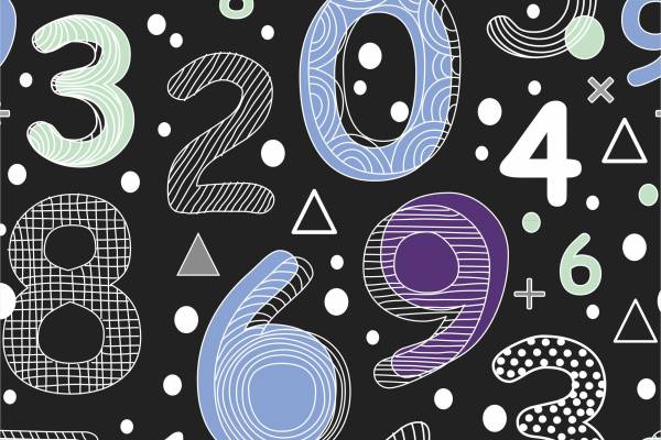 数字圆点矢量图服装面料数码印花花型