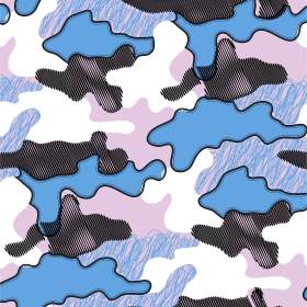 几何迷彩图案矢量图服装面料数码印花花型