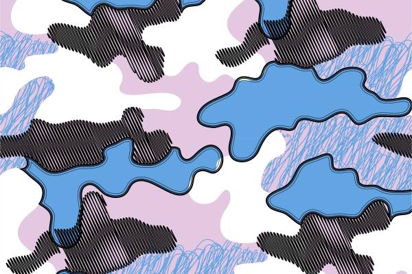 几何迷彩图案矢量图服装面料数码印花花型