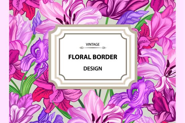 花卉字母矢量图服装裁片T恤印花花型