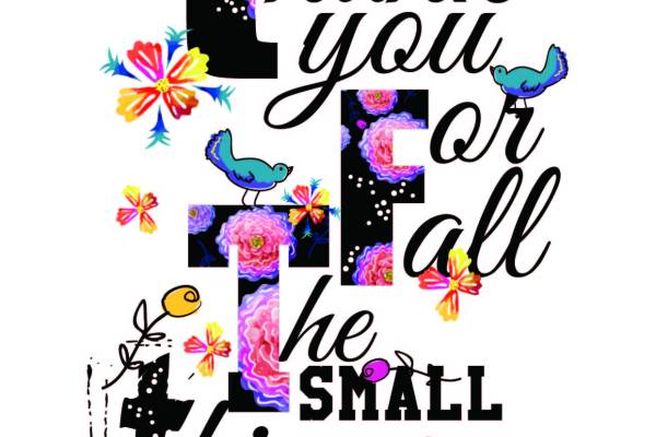 字母花卉鸟类矢量图服装面料裁片T恤烫图印花花型