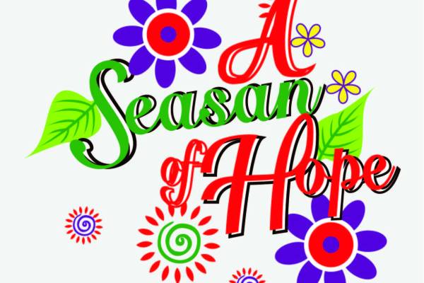 多彩字母植物叶子矢量图服装裁片T恤烫图印花花型