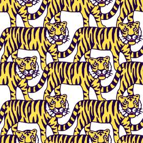 老虎矢量图服装数码印花花型素材