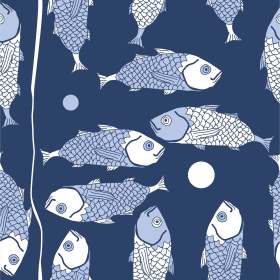 鱼类矢量图服装印花素材数码印花花型