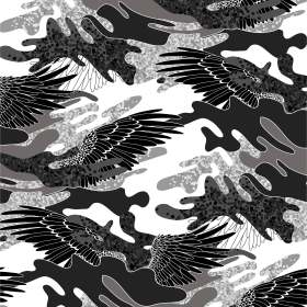 几何迷彩翅膀矢量图服装面料数码印花花型素材