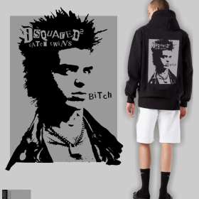 几何男士头像人物字母矢量图服装裁片T恤烫图印花素材